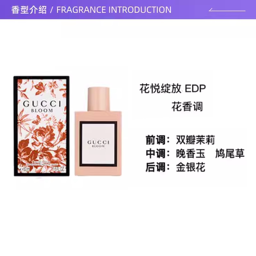 【自营】Gucci古驰花悦50/100ml绽放香水Bloom花香调女生生日礼物 - 图1