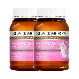 【直营】2瓶*澳洲Blackmores澳佳宝孕妇黄金营养素180粒含叶酸DHA