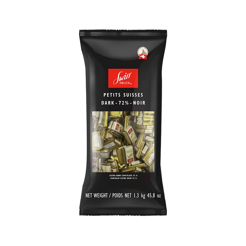 SwissDelice狄妮诗72%黑巧克力1.3kg