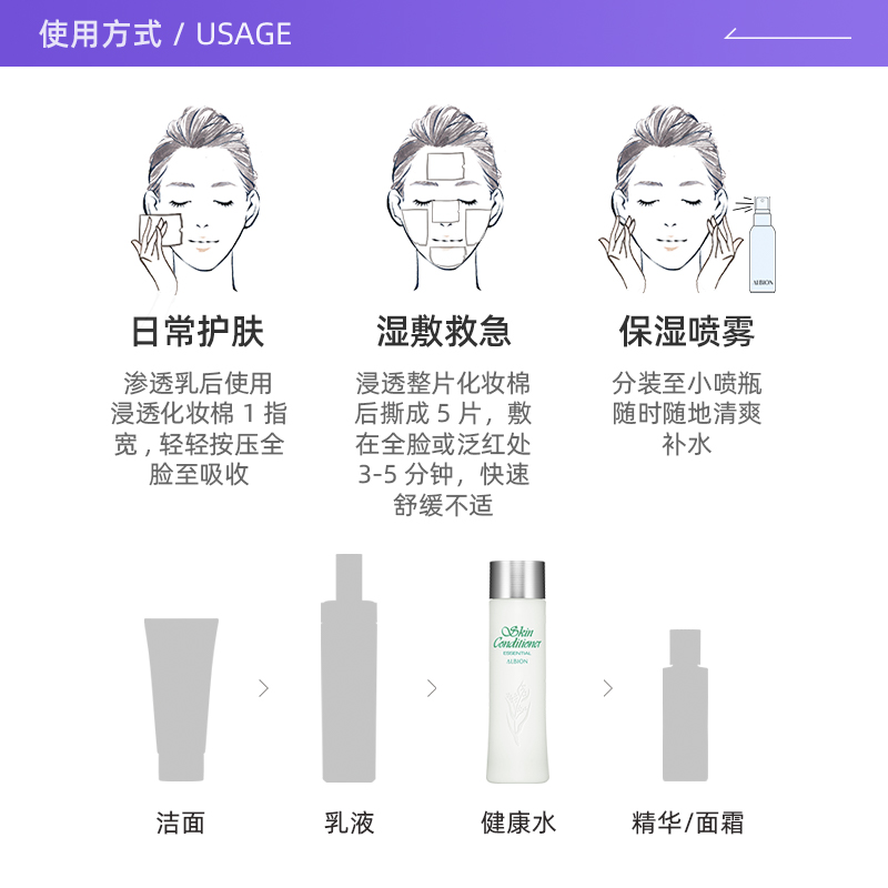 【自营】澳尔滨健康水PRO正品爽肤精萃液330ml爽肤水补水保湿提亮