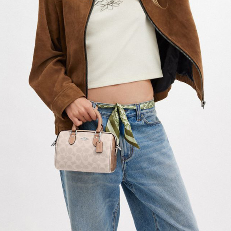 【自营】COACH/蔻驰女款MINI ROWAN系列手提单肩斜挎包