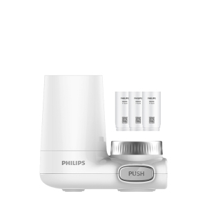 【自营】飞利浦净水器水龙头过滤器自来水家用净水1机3芯循环直饮