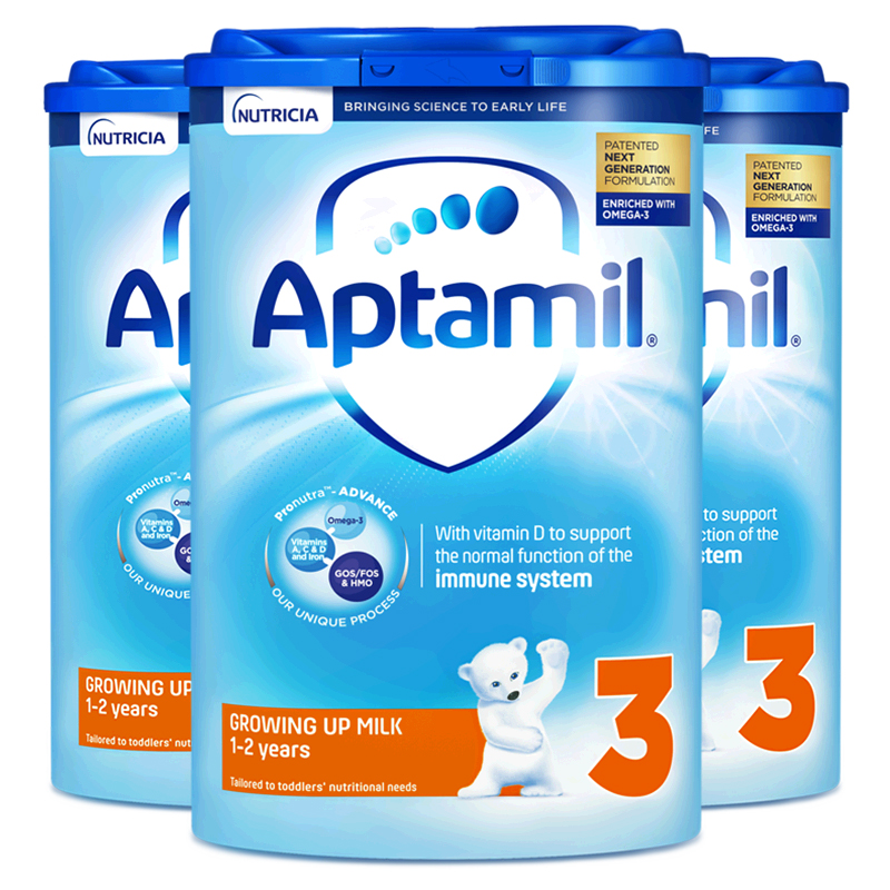 天猫国际进口超市【直营】英国爱他美幼儿配方奶粉3段易乐罐 1周岁-2周岁 800g*3罐0