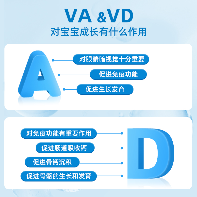 【自营】Ddrops婴幼儿维生素D3滴剂+AD滴剂新生儿vd促钙吸收0-1岁