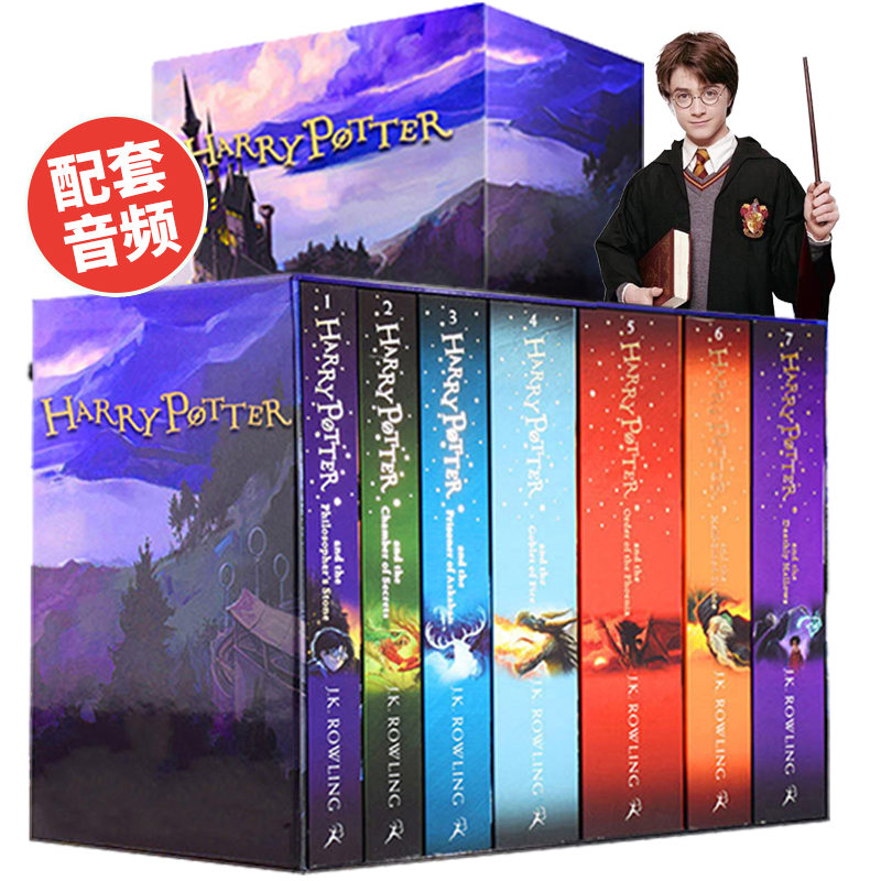 【自营】哈利波特 Harry Potter 1-7册哈利波特书全套哈利波特英语原版哈利波特与魔法石哈利波特与密室哈利波特英文原版-图3