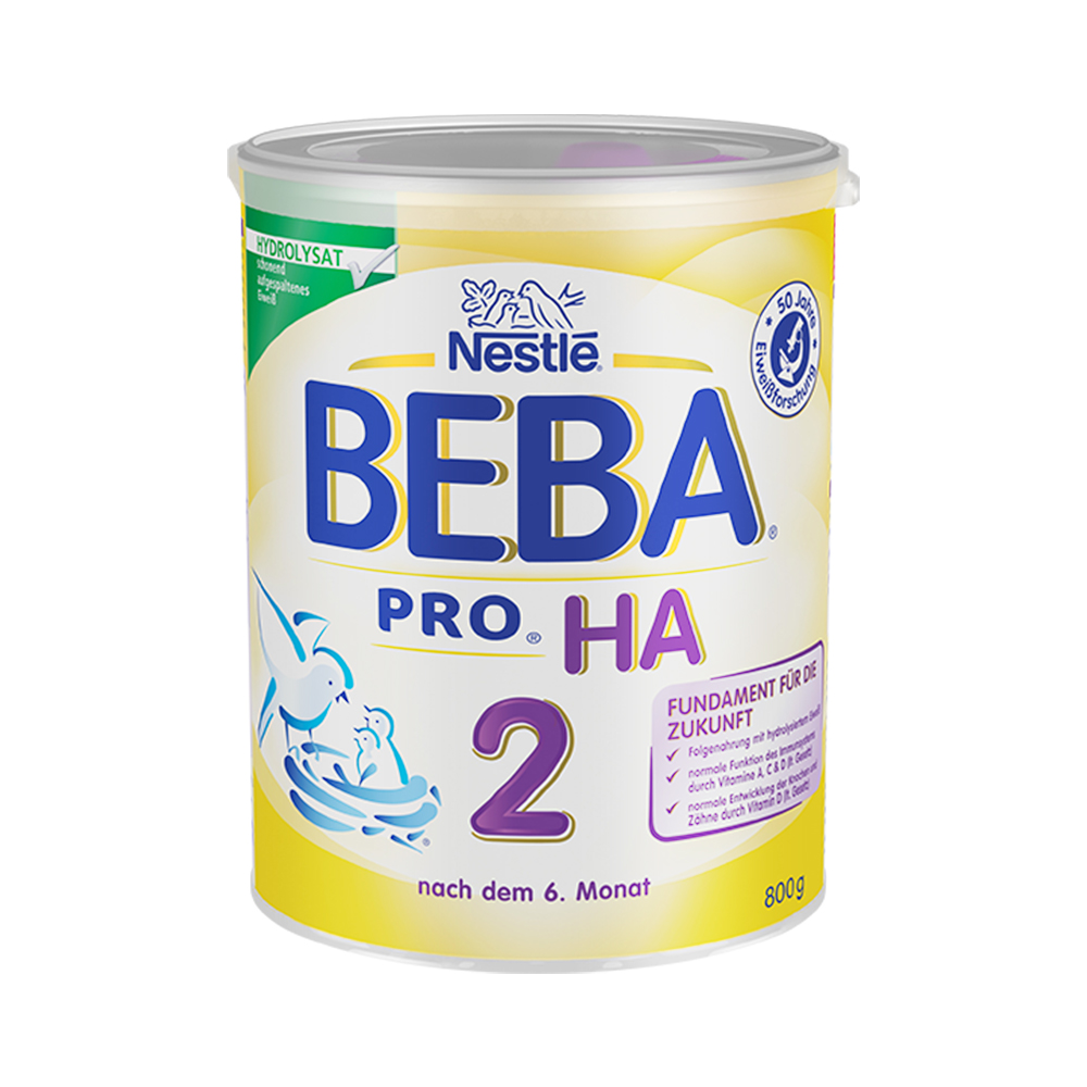 天猫国际进口超市德国雀巢BEBA HA 适度水解蛋白婴幼儿低敏奶粉 2段800g 原装进口0