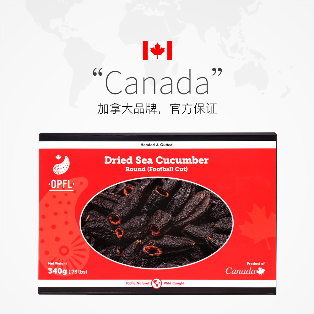 【自营】欧参力得opf加拿大340g海参 天猫国际自营全球超级店干品/即食海参