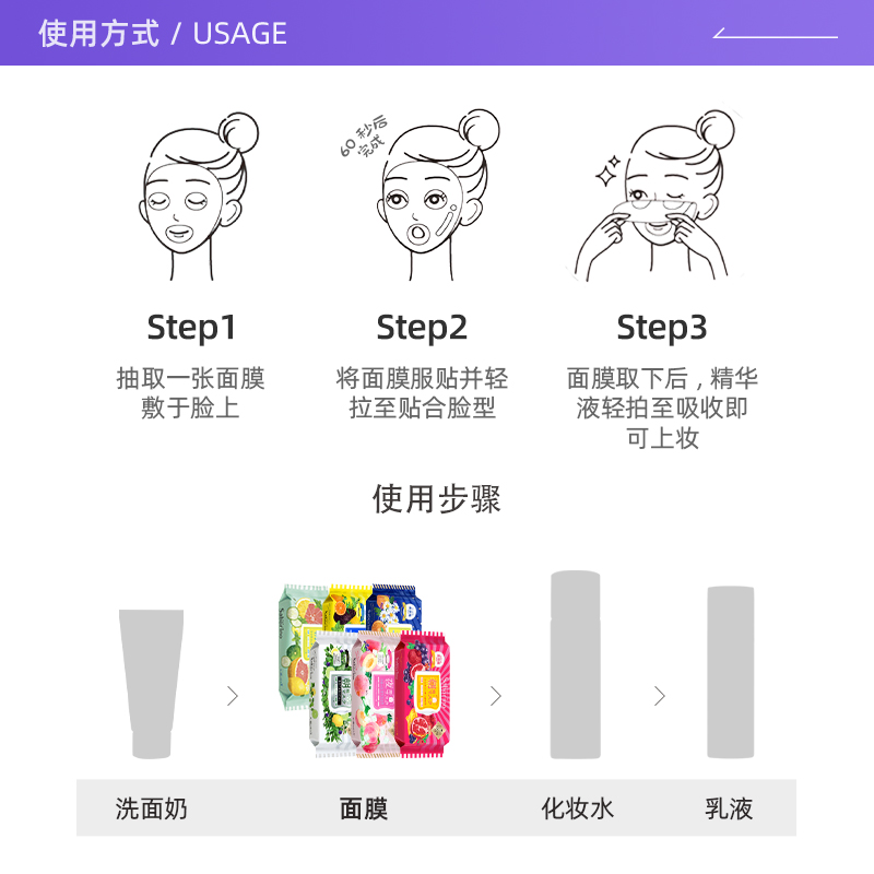 【自营】【2盒秒杀】BCL秋冬升级补水高保湿植物懒人早安晚安面膜