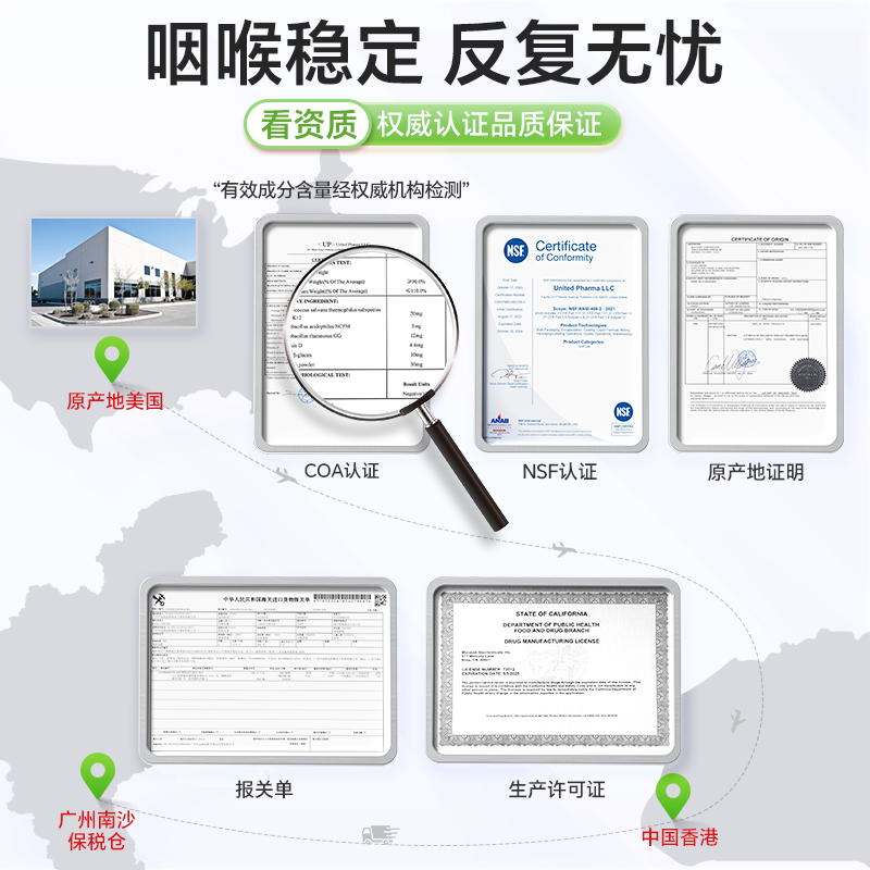 【自营】Wilakon咽喉BLIS益生菌K12含片养护咽喉干痛痒有痰异物感 - 图3