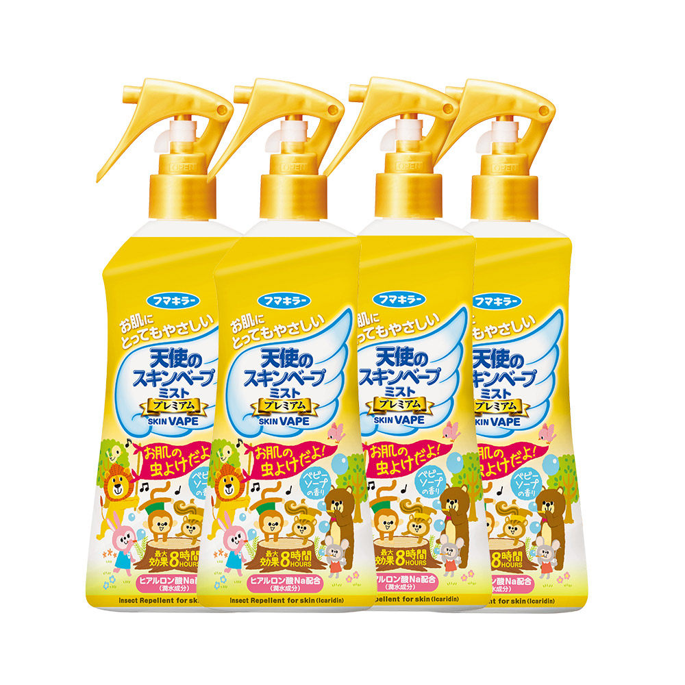 【自营】日本vape未来母婴驱蚊喷雾防蚊水200ml/瓶金色四瓶