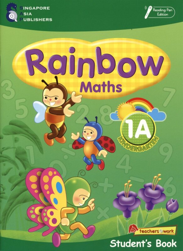 【自营】【现货】SAP Rainbow Maths K1K2 彩虹幼儿园年级8册点读版 新加坡数学教材教辅练习册 新亚出版社 3-6岁 英文原版进口