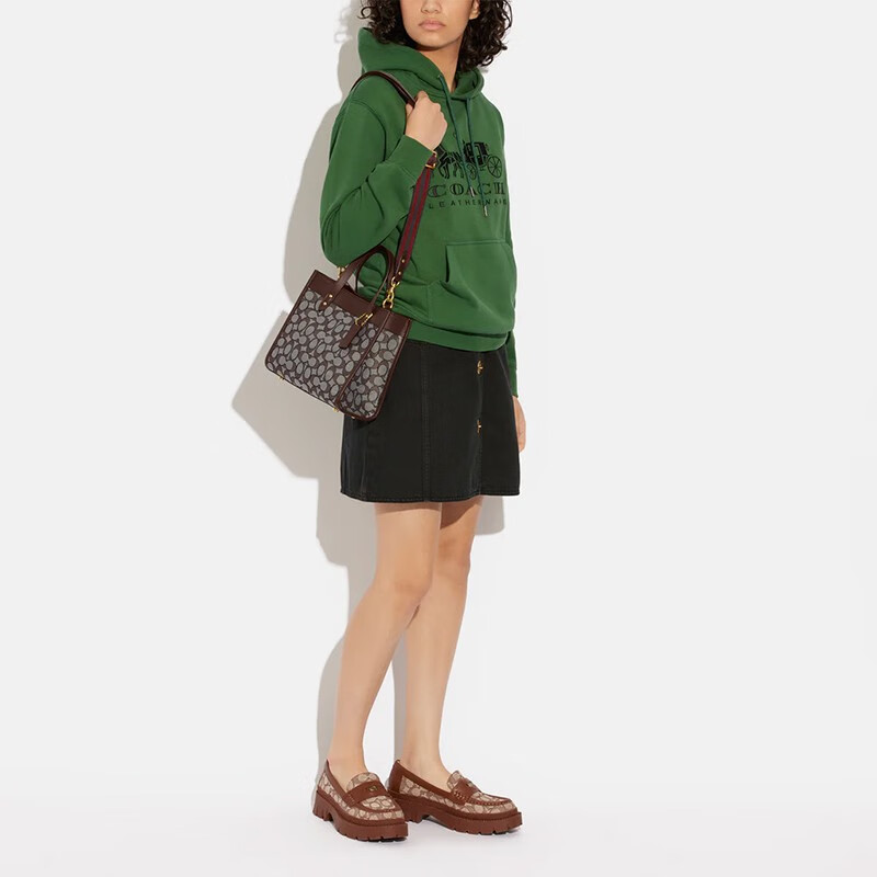 【自营】COACH/蔻驰女款FIELD TOTE 22托特手提包CD680 B4S0M - 图1