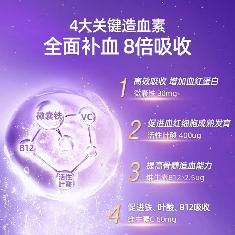 【自营】红皇后育血粉意之宝补铁剂贫血补血女性孕妇哺乳期 2盒,淘宝优惠券,粉丝福利购,淘宝优惠卷