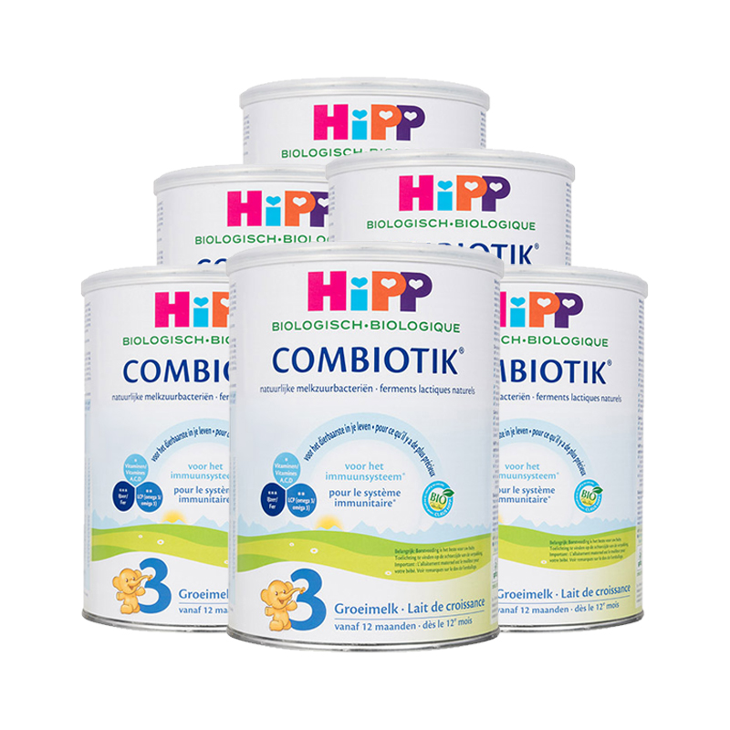 天猫国际进口超市德国HiPP喜宝荷兰版进口婴幼儿奶粉3段(1岁以上)900g*6罐0