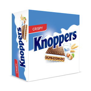 【自营】Knoppers牛奶巧克力榛子威化饼干24小包600g零食德国进口