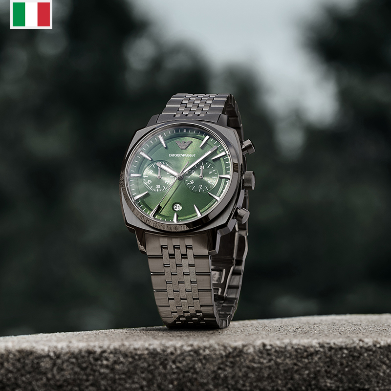 Armani Armani watch men's business bronze chronograph luminous quartz watch AR11689