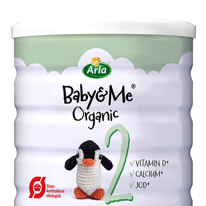 天猫国际进口超市Arla有机较大婴儿配方奶粉版二段 600g/罐进口婴幼儿牛奶1