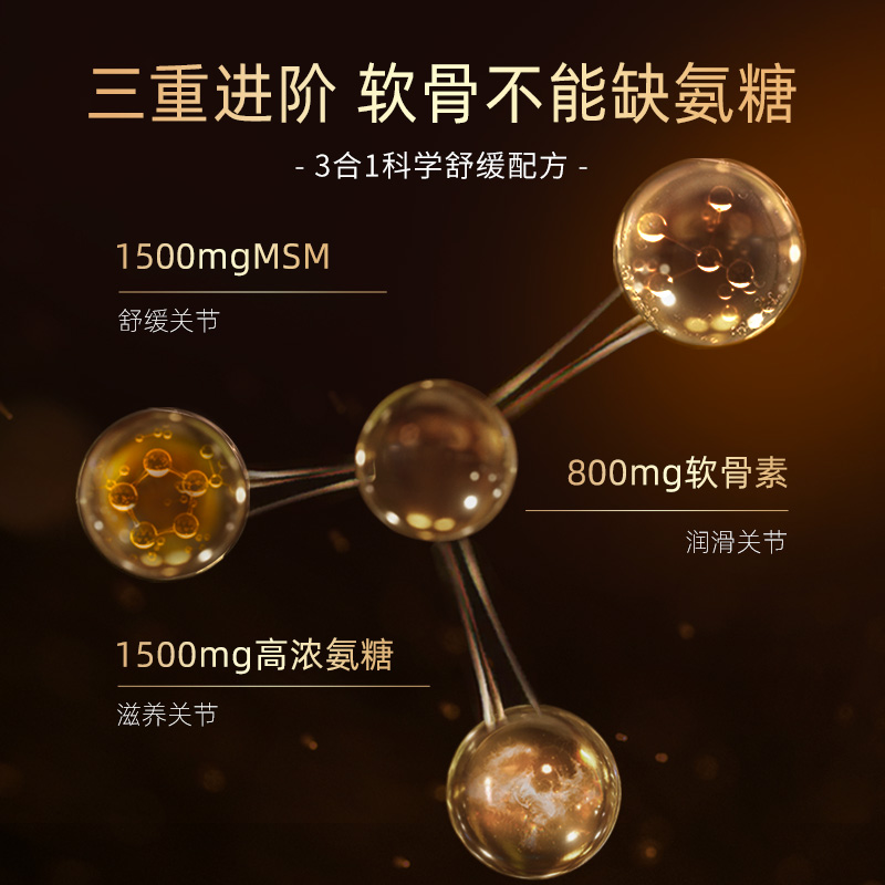 【自营】BLACKMORES澳佳宝全能舒缓氨糖高配版维骨力120片 关节灵