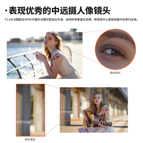 【自营】Sony索尼FE85mmF1.8全画幅微单远摄定焦人像镜头SEL85F18 - 图0