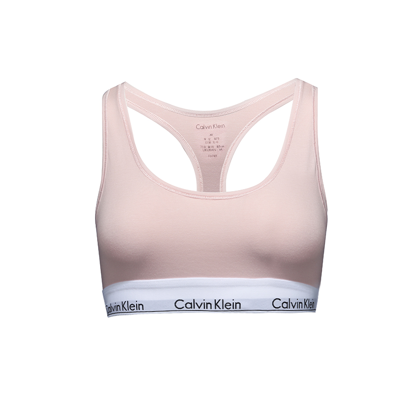 天猫国际进口超市【直营】Calvin Klein/CK女全罩杯运动内衣文胸聚拢背心式无钢圈0