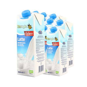 【自营】Soster奥地利全脂有机纯牛奶1L*12进口学生意大利