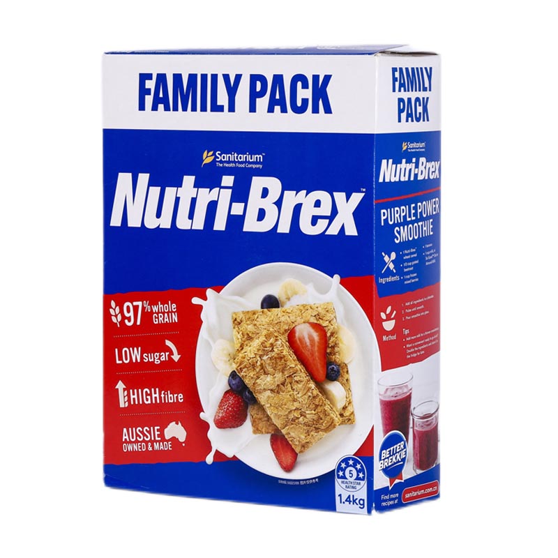 【自营】澳洲Nutri-Brex欣善怡优粹麦原味全麦谷物早餐饱腹1.4kg