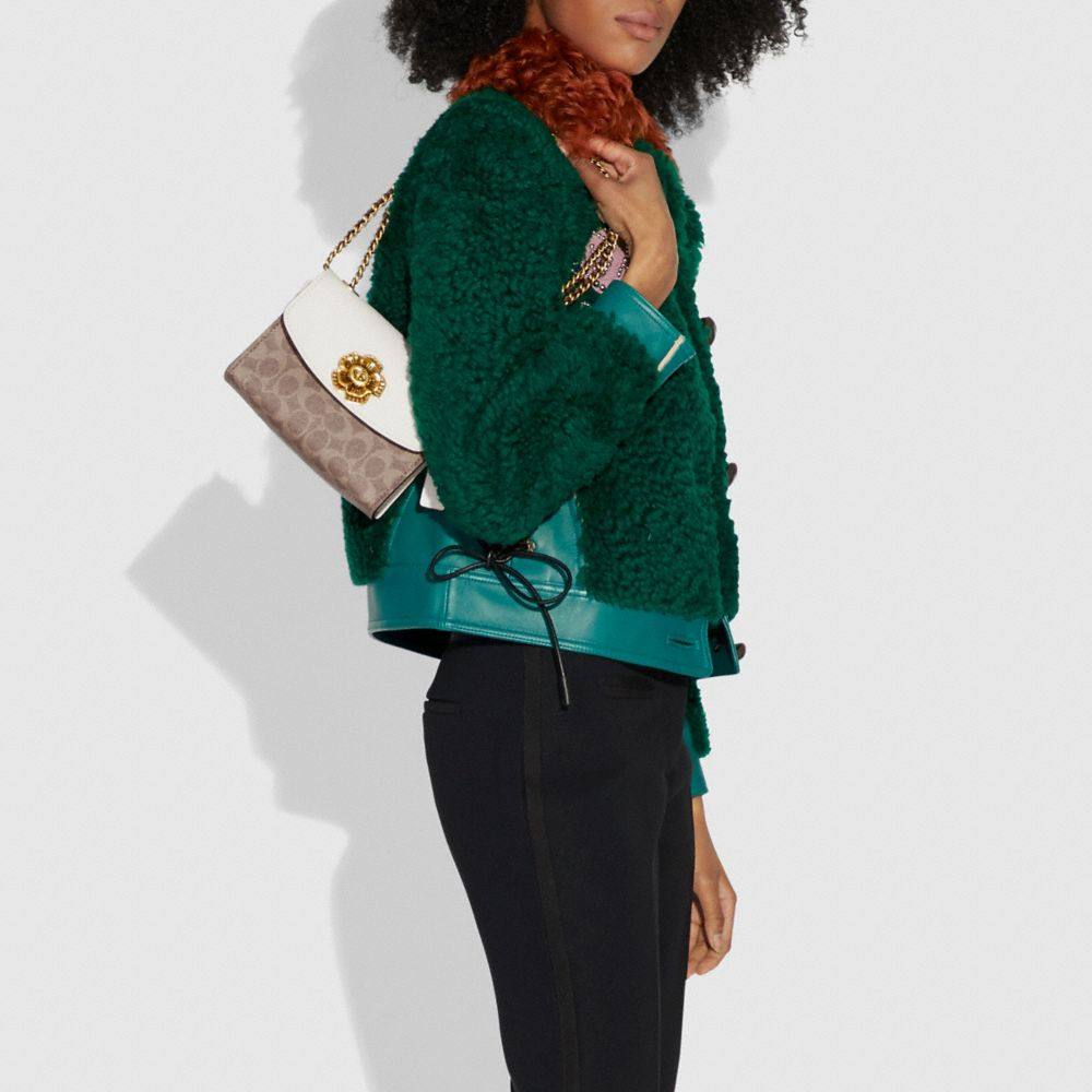 【自营】coach女士山茶花小号链条包 天猫国际自营全球超级店女士包袋