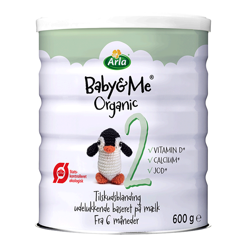 天猫国际进口超市Arla有机较大婴儿配方奶粉版二段 600g/罐进口婴幼儿牛奶0