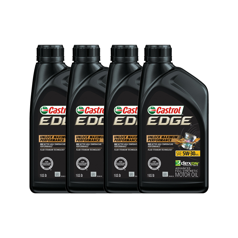 【自营】嘉实多Castrol极护钛流体5W-30 1QT*4进口全合成汽车机油 - 图0