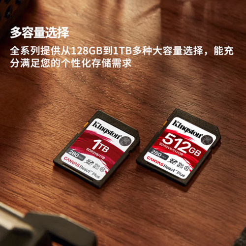 【自营】金士顿SD卡64G/128G/256G高速相机内存卡微单反4K存储卡 - 图1