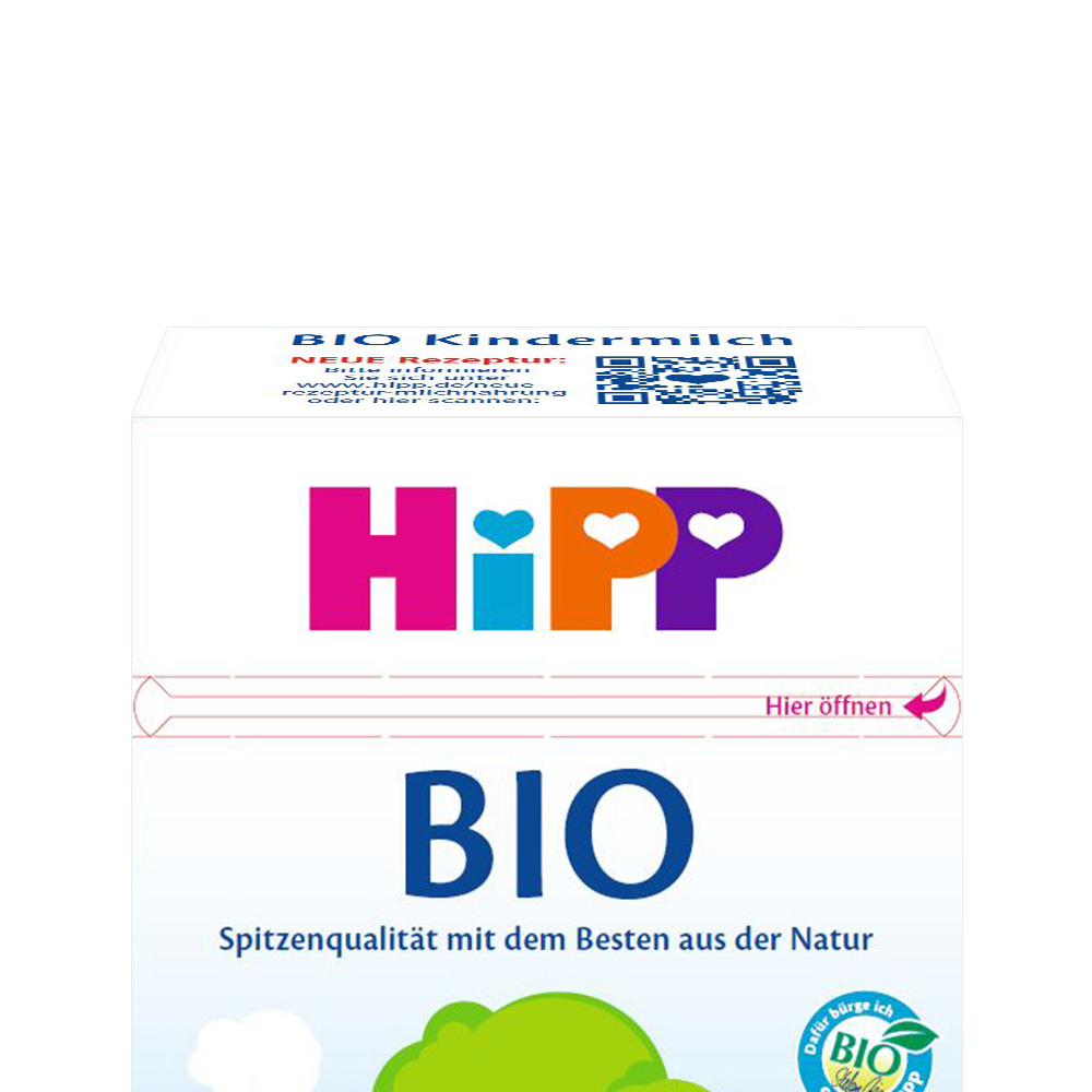 天猫国际进口超市德国喜宝HiPP有机配方奶粉1+段/4段600g（1岁以上） 2盒装1