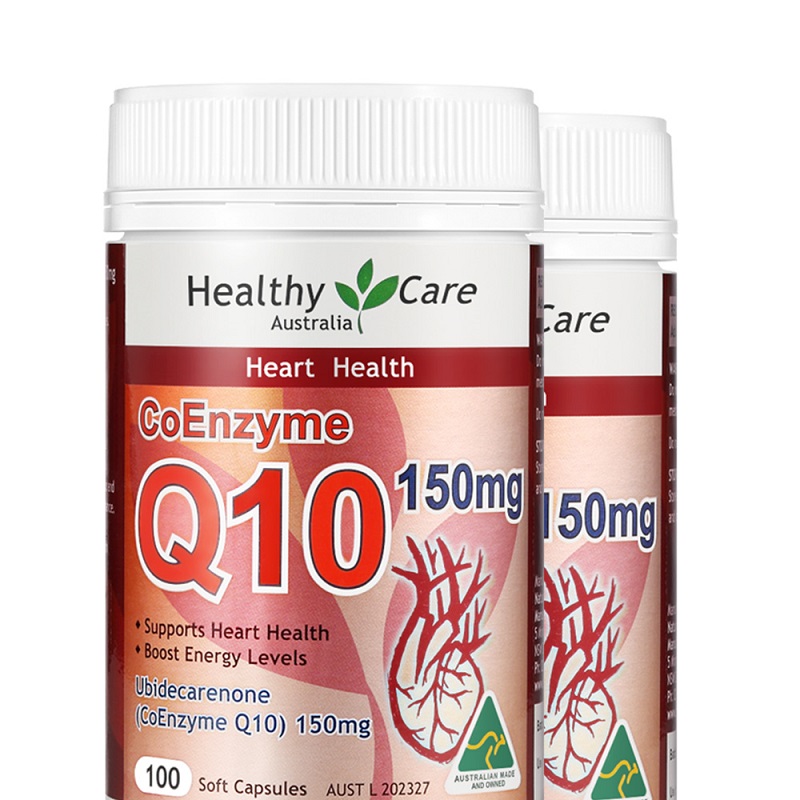 天猫国际进口超市【直营】2瓶*澳洲Healthy Care辅酶Q10软胶囊100粒/瓶心脏原装0