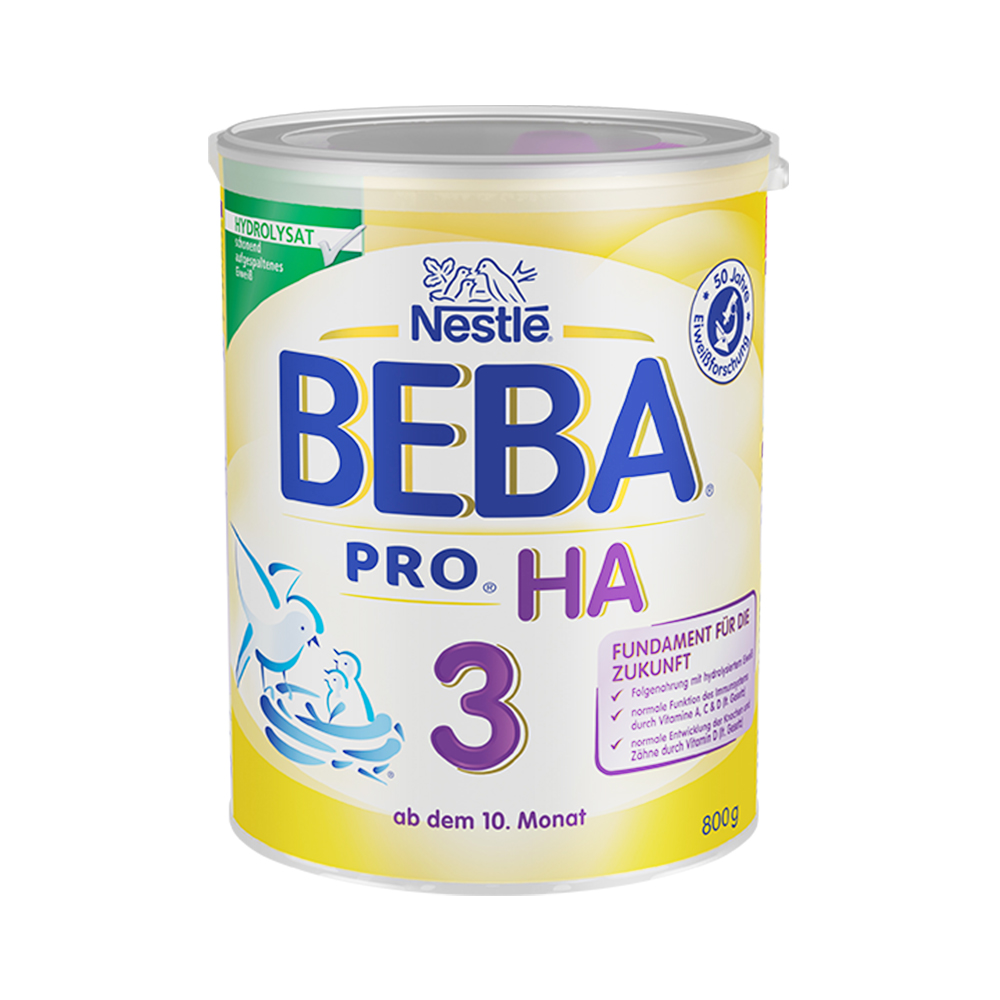 天猫国际进口超市德国雀巢BEBA HA 适度水解蛋白婴幼儿低敏奶粉 3段800g 原装进口0