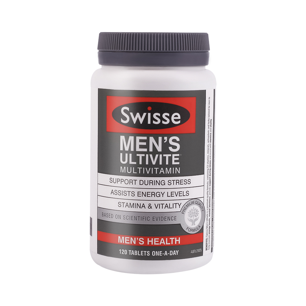 天猫国际进口超市Swisse 斯维诗男士多维片含钙维生素b族片成人保健品120粒3