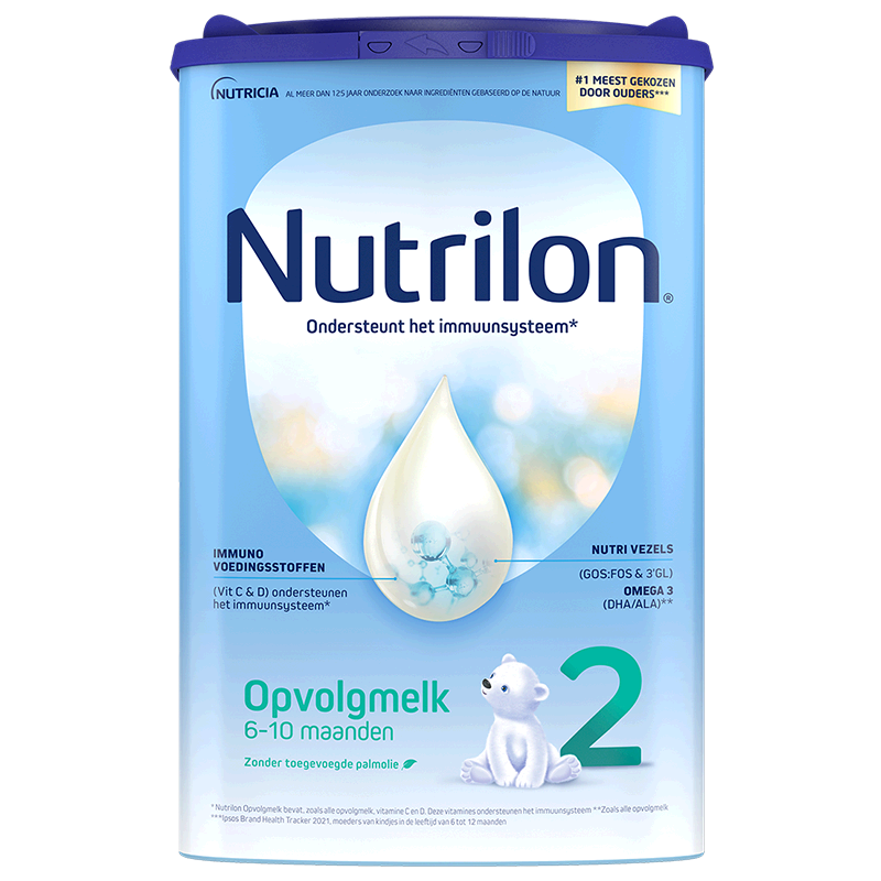 【自营】荷兰Nutrilon诺优能牛栏较大婴儿奶粉2段易乐罐800g罐装
