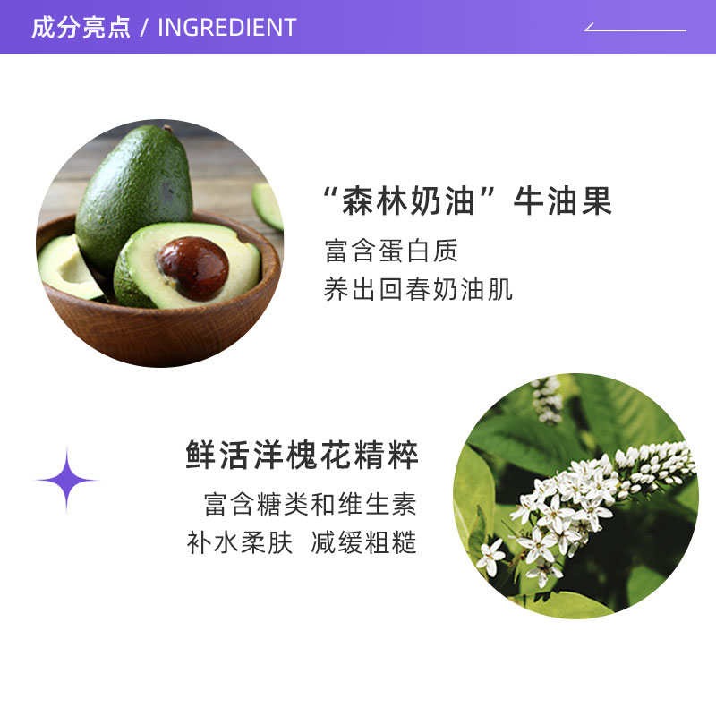 【自营】水莲花沐浴乳500ml留香保湿东方宝石进口沐浴露正品滋润