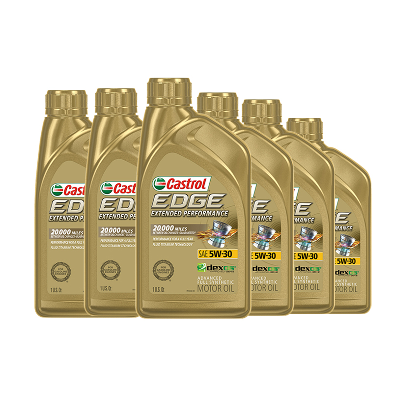 【自营】嘉实多Castrol极护钛流体EP5W-30全合成机油 进口1QT*6支 - 图0