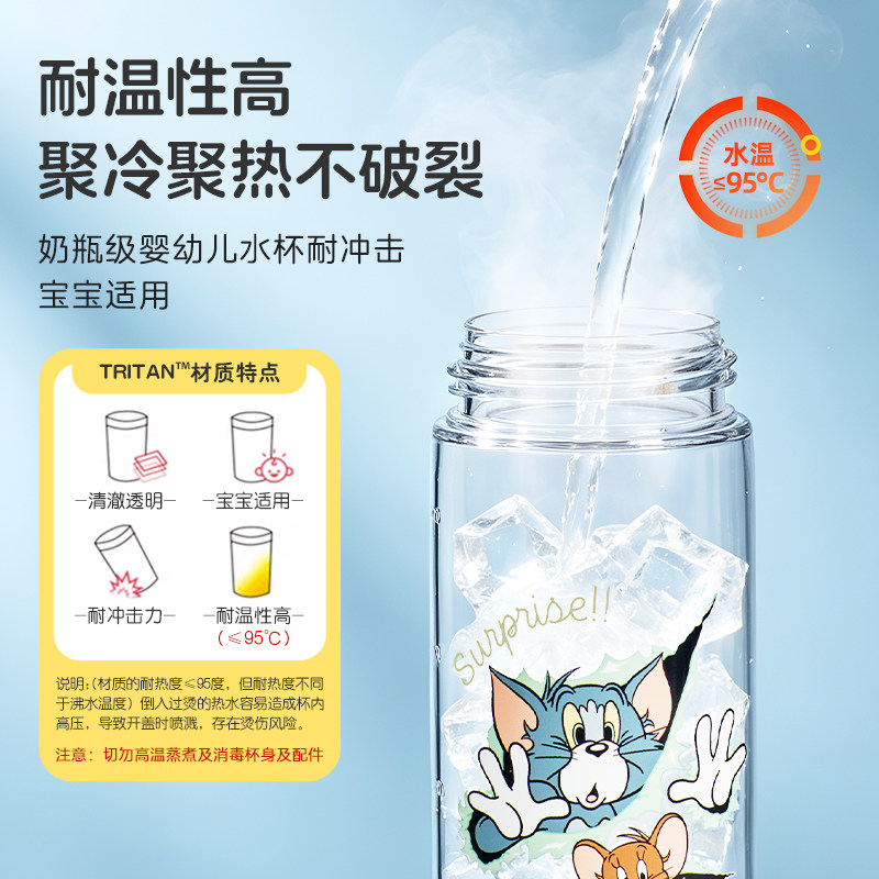 【自营】膳魔师儿童熊猫线条小狗运动直饮大容量学生户外出游水杯