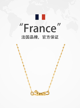 金色豹子项链女小众创意轻奢原创