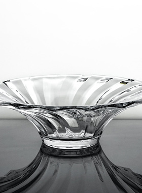 捷克水晶玻璃波西米亚大果盘