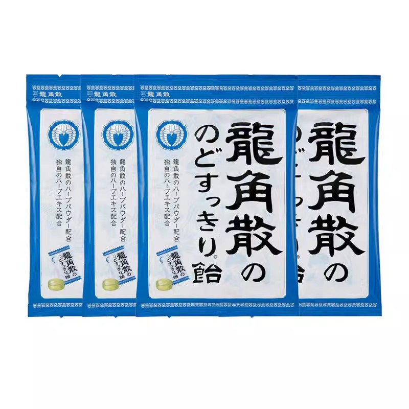 【自营】日本进口龙角散润喉糖4袋原味清凉糖果护嗓润嗓含片龙件 - 图0