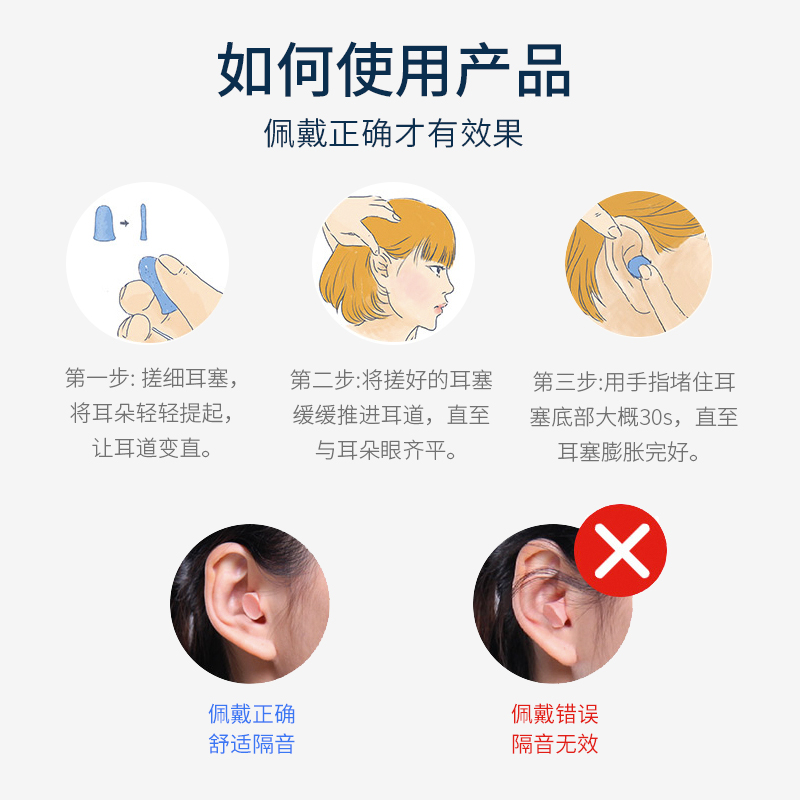 【自营】德国Ohrfrieden安耳悠soft耳塞宿舍睡觉隔音睡眠静音降噪-图1