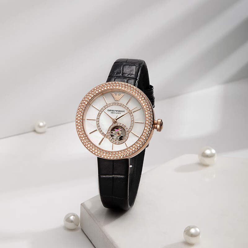 Self-operated Armani watch women's mechanical hollow