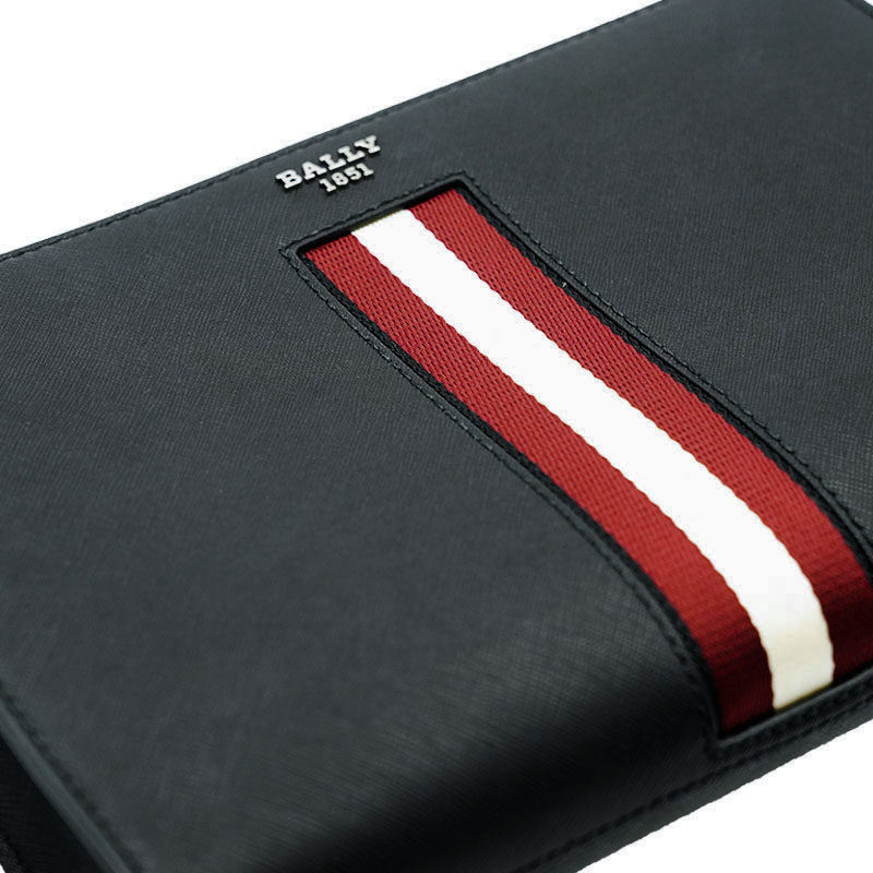 【自营】Bally/巴利新款商务休闲男士经典条纹黑色小牛皮手拿包,淘宝优惠券,粉丝福利购,淘宝优惠卷