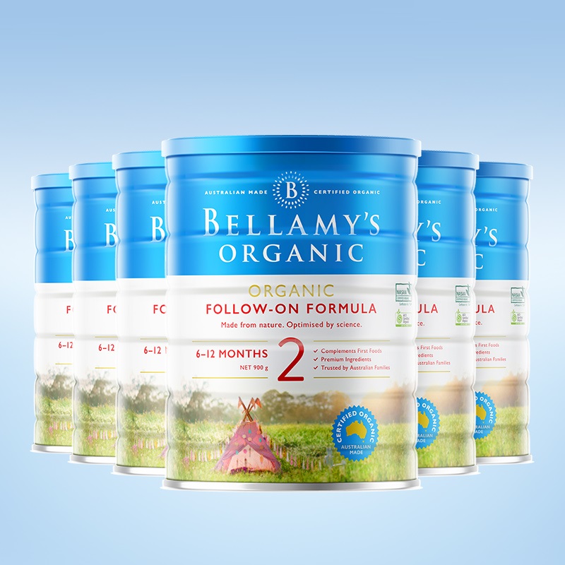 [Self-operated] Australian Bellamy’s 2-stage 6-12 months 900g specifications * 6 cans of Australian organic milk