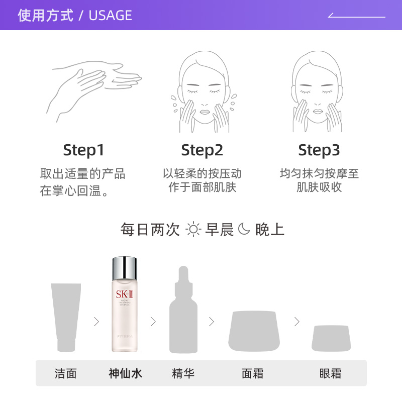 【自营】SK-II多方位保湿套装补水修复女神仙水+清莹露+乳液套组