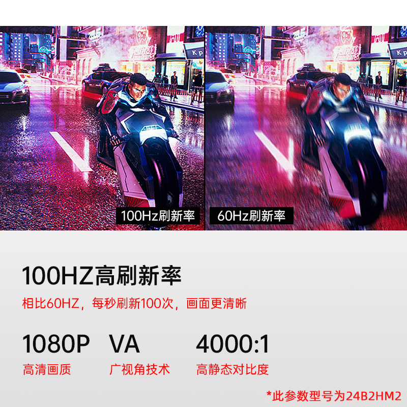 【自营】AOC24英寸100Hz办公电竞显示器24B2HM2台式电脑液晶屏27 - 图2