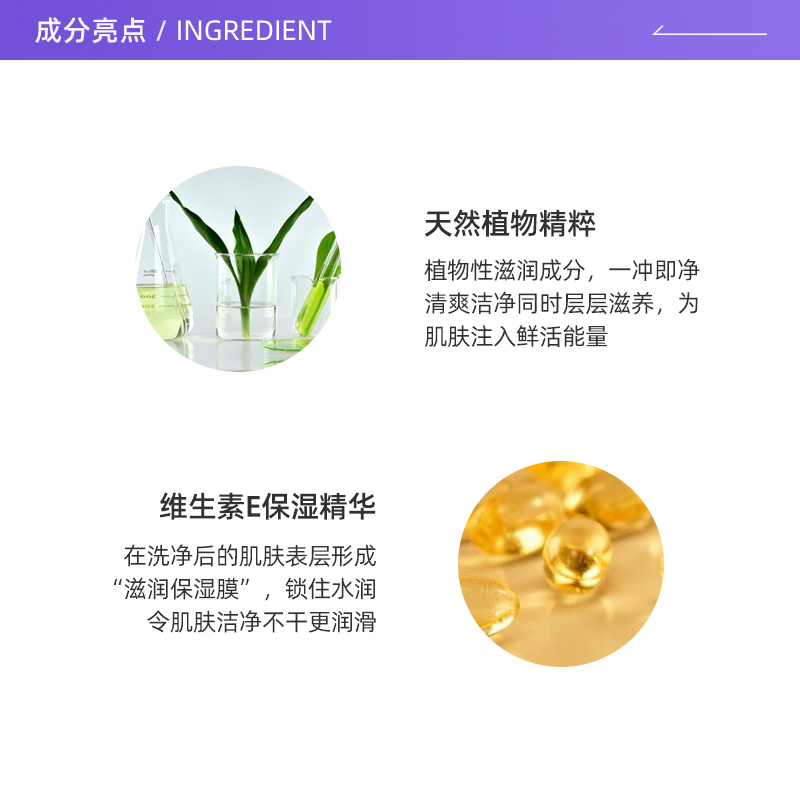 惠润淡雅花果香沐浴乳家庭装650ml*2