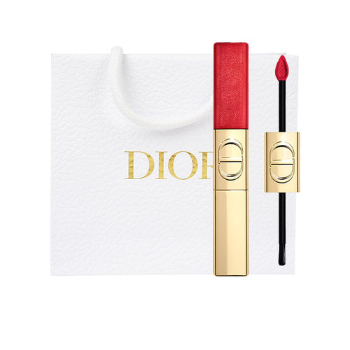 【自营】Dior/迪奥圣诞双效亮闪唇釉双头唇釉口红999 100送女友 - 图3