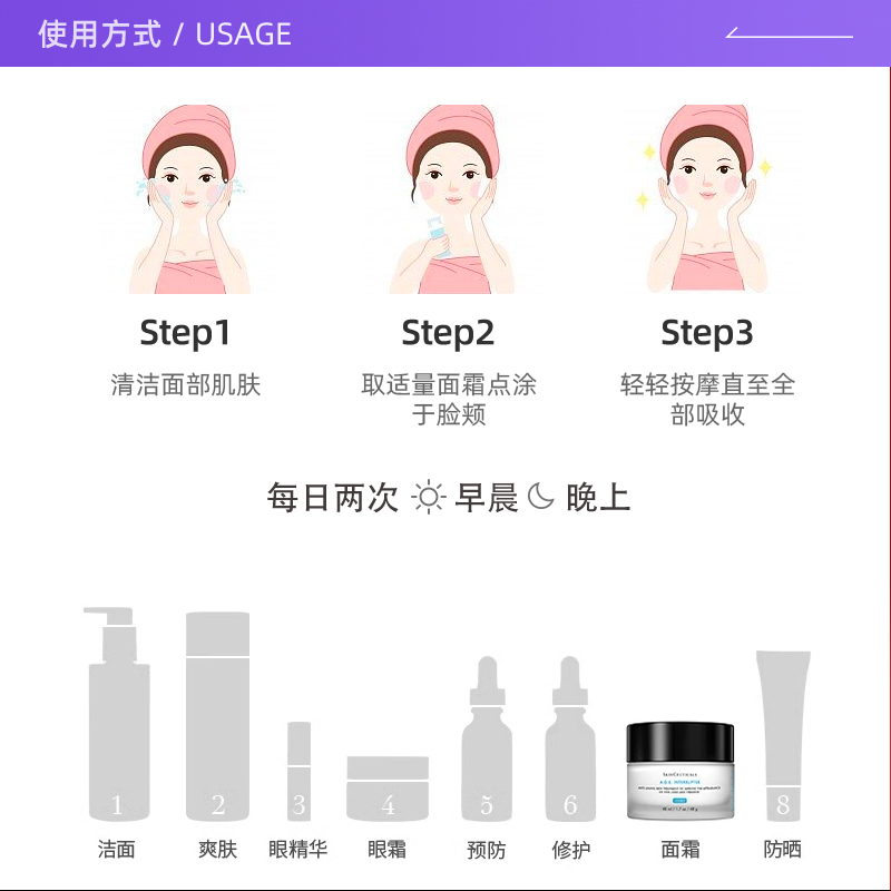 【自营】修丽可紧致塑颜AGE精华面霜48ml淡纹修护补水保湿滋润 - 图2